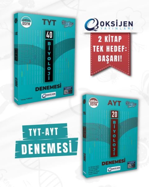 OKSİJEN TYT-AYT BİYOLOJİ BRANŞ DENEMESİ 2Lİ SET resmi
