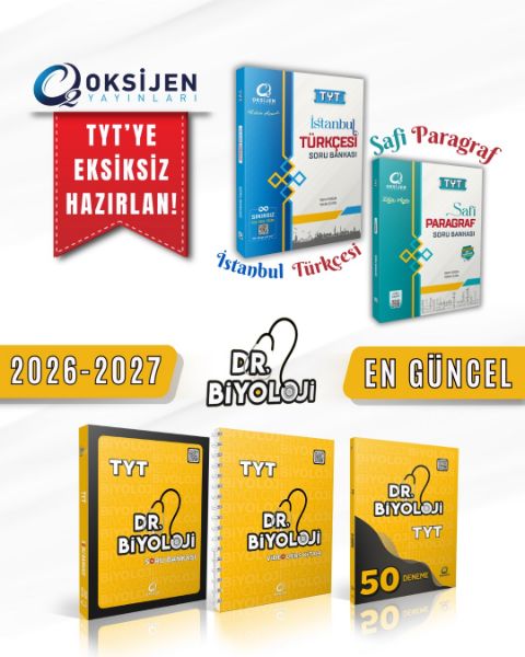 TYT İSTANBUL TÜRKÇESİ -SAFİ PARAGRAF- DR. BİYOLOJİ TYT SET resmi