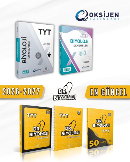 TYT OXİ SERİSİ BİYOLOJİ SORU BANKASI,BRANŞ DENEME-DR.BİYOLOJİ TYT SET resmi