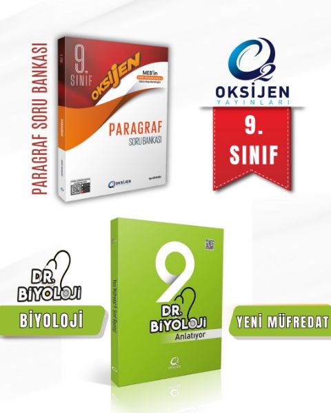 OKSİJEN 9. SINIF PARAGRAF+DR.BİYOLOJİ 9.SINIF ANLATIYOR SET resmi
