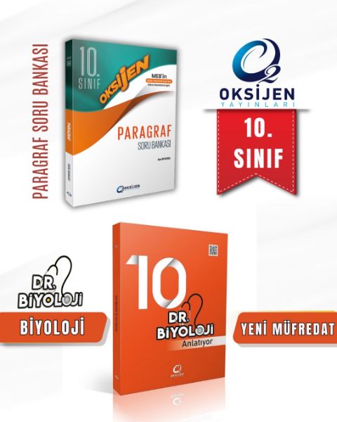 OKSİJEN 10. SINIF PARAGRAF+DR. BİYOLOJİ 10.SINIF ANLATIYOR SET resmi