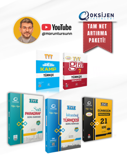 TYT TÜRKÇE-PARAGRAF 5'Lİ TAM NET ARTIRMA  SET resmi