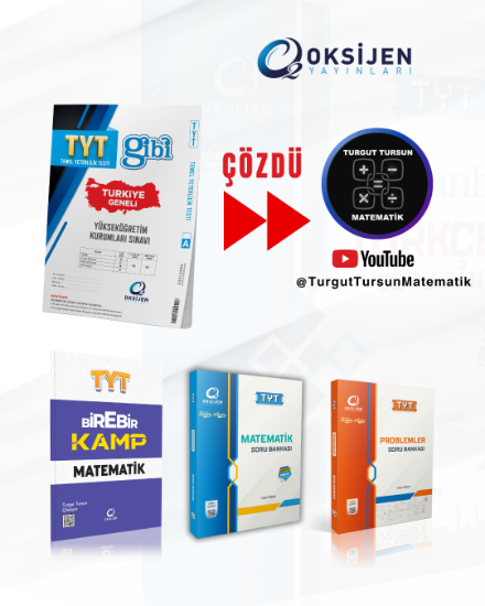 TYT MATEMATİK +PROBLEMLER SORU BANKASI+BİREBİR KAMP+TYT TÜRKİYE GENELİ DENEME resmi